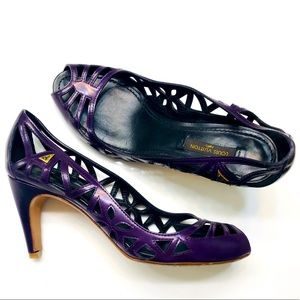 ❤️ FLASH SALE - GENUINE LOUIS VUITTON Purple Strap Heel Sandals